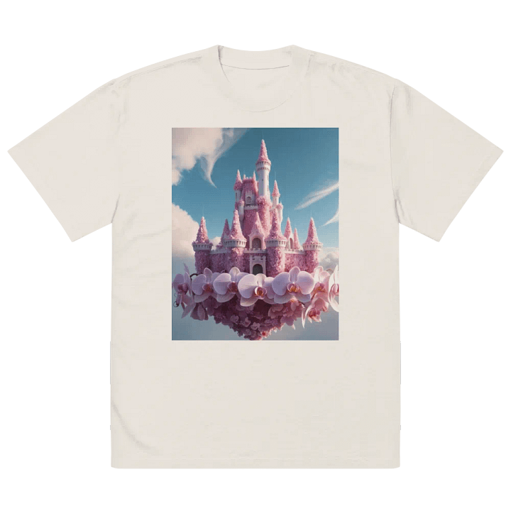Enchanted Orchid Castle Oversized T-Shirt product image (2)