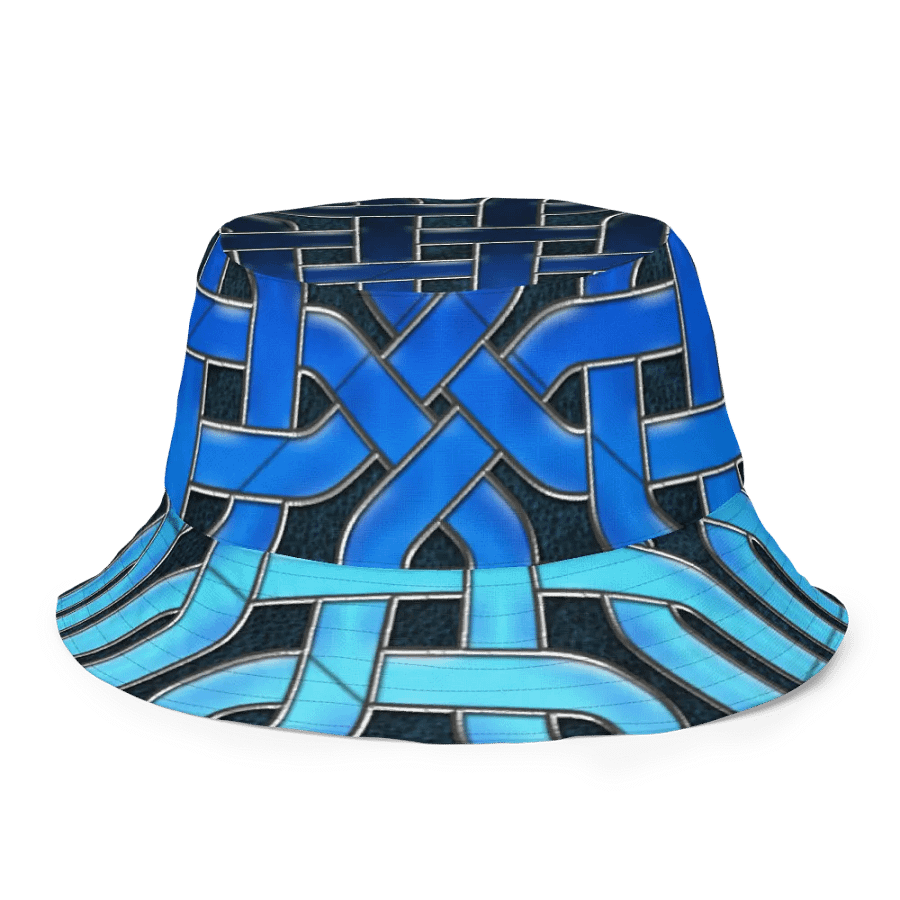 Blue Celtic Knot Kaleidoscope Buckethat product image (3)