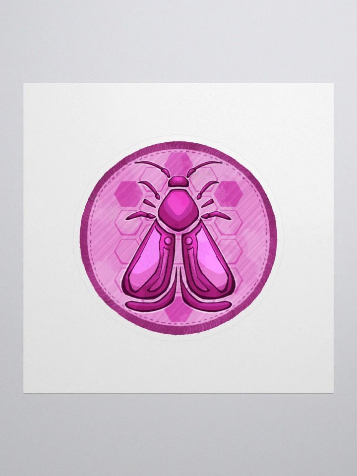 Magenta Moths Sticker product image (1)