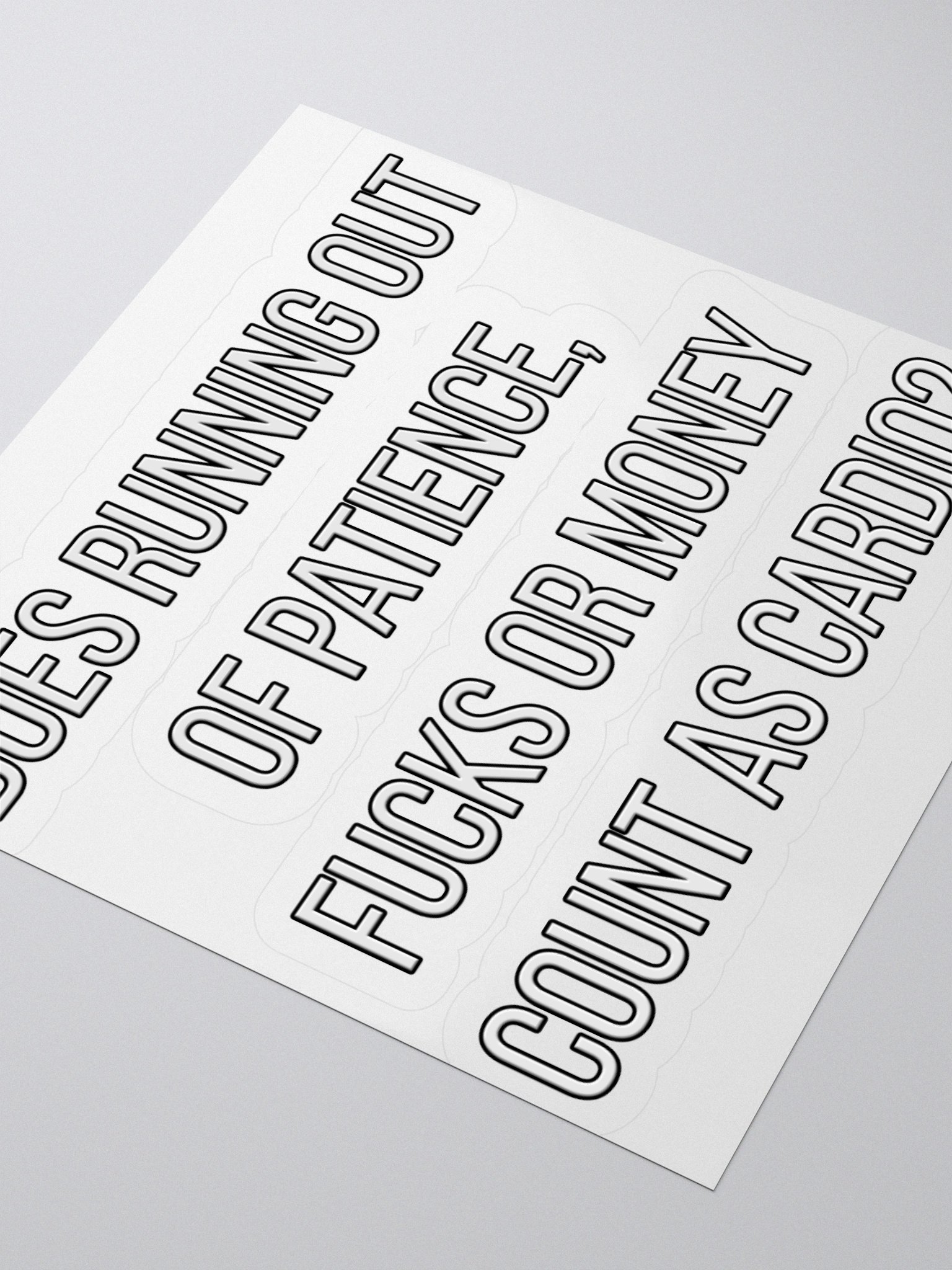 nope snark - cardio sticker product image (3)