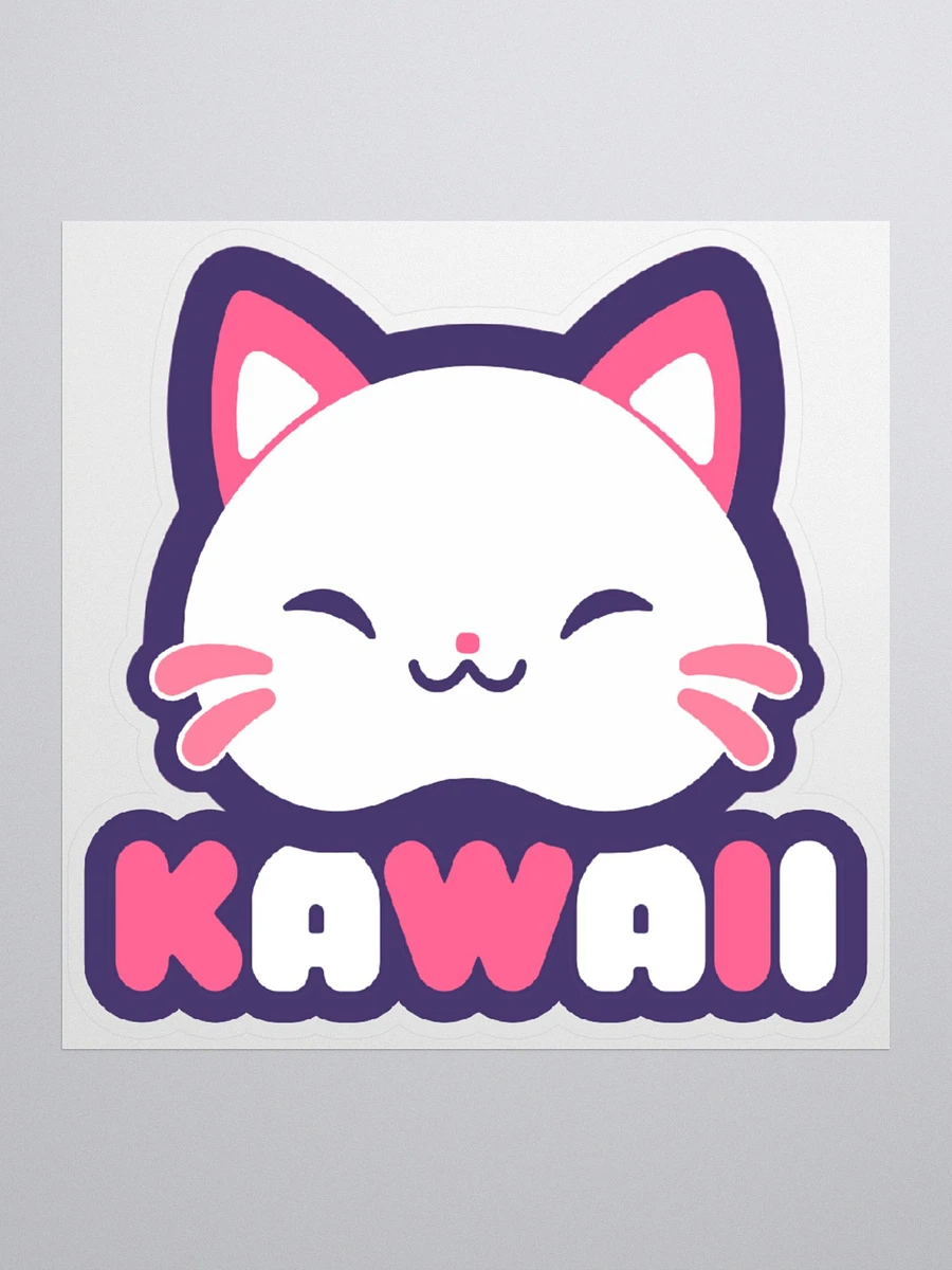 Kawaii Cat Head Sticker product image (3)