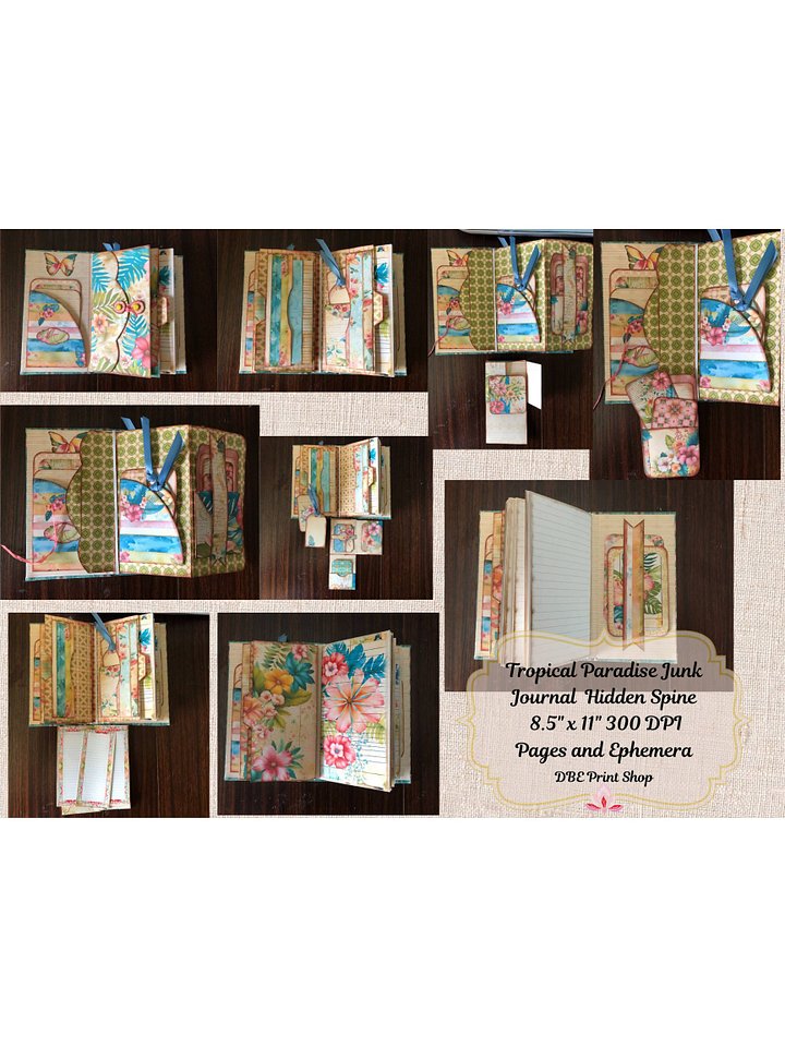 Tropical Paradise Travel Junk Journal w/Hidden Spine product image (1)