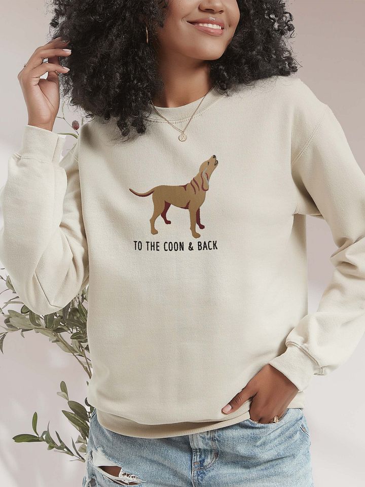 To the Coon & Back Sweatshirt (Embroidered) of a Redbone Coonhound product image (2)