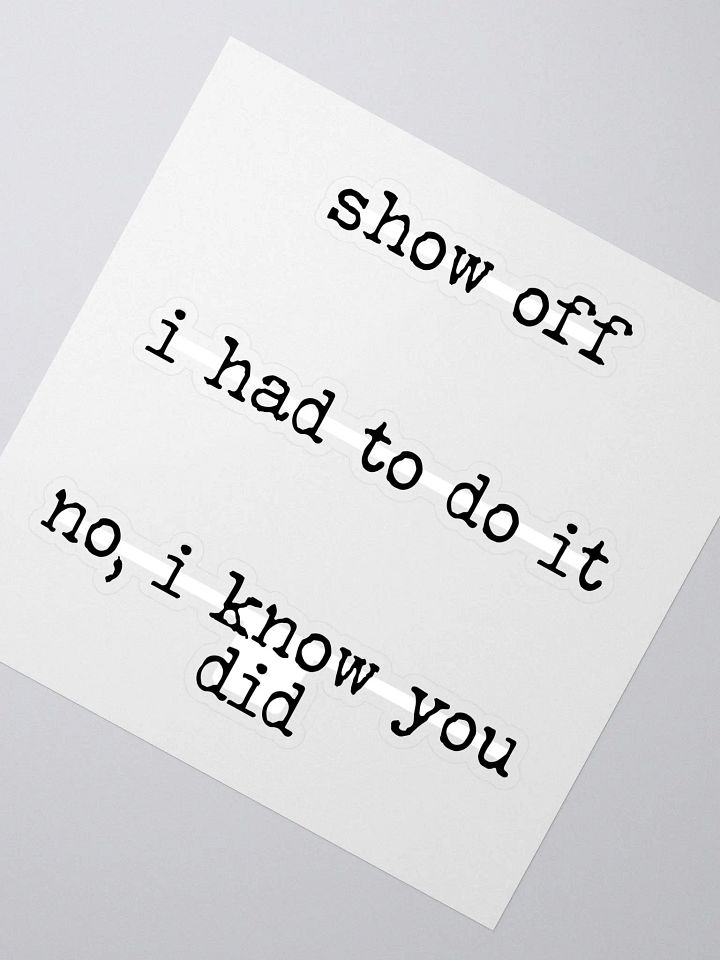 I Had to Do It Buddie Quote 3 pk Stickers product image (2)