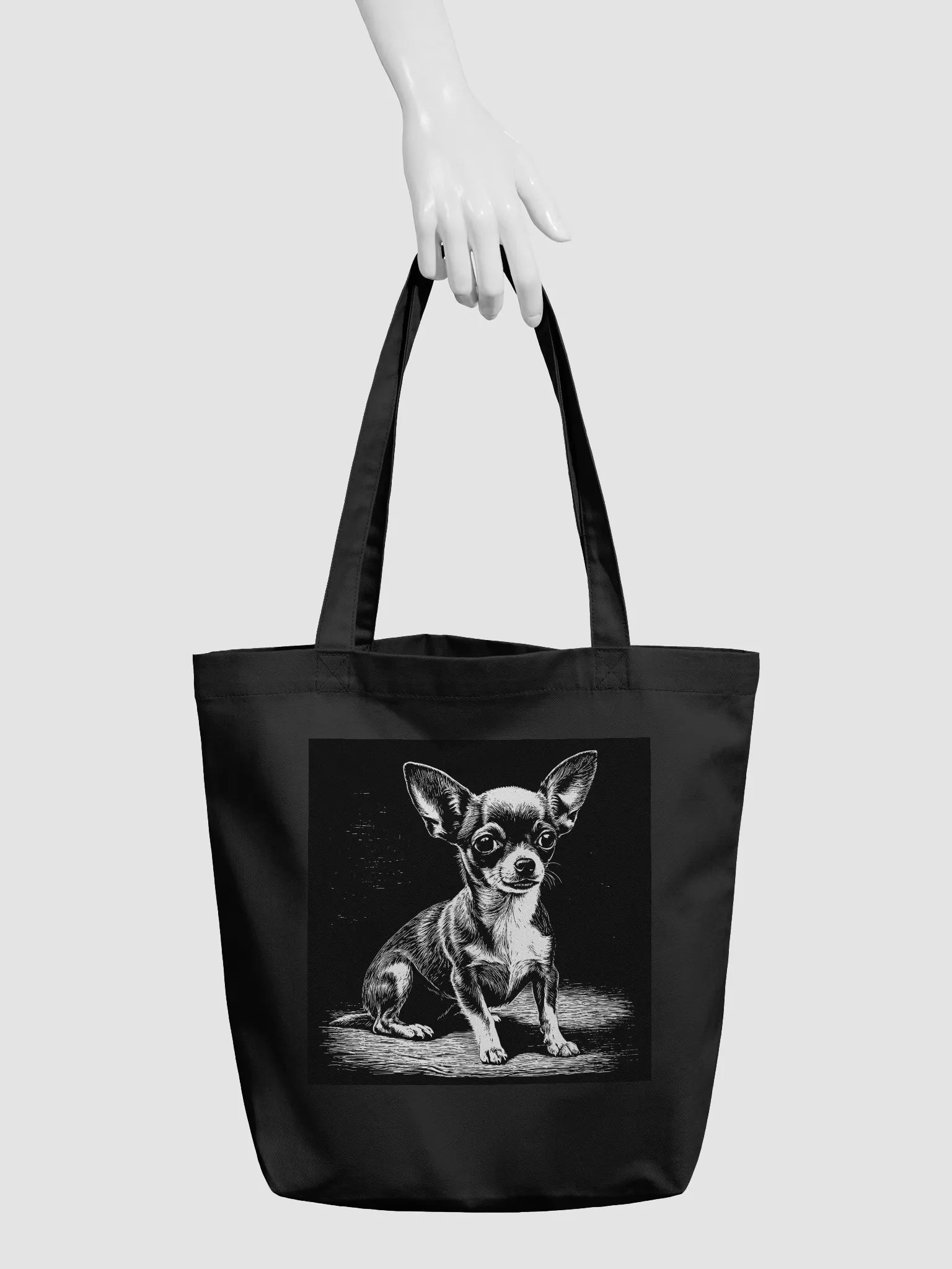 Chihuahua Pencil Sketch Tote Bag product image (3)