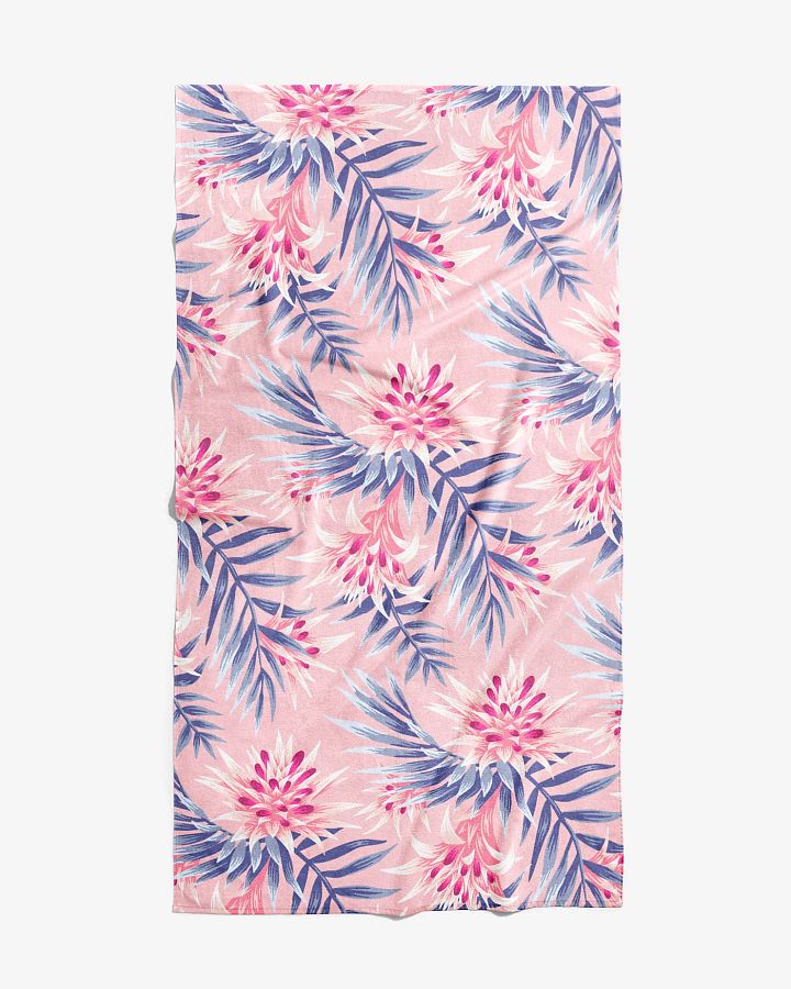 Beach Towel - Fasciata Tropical / Light Pink & Purple product image (1)