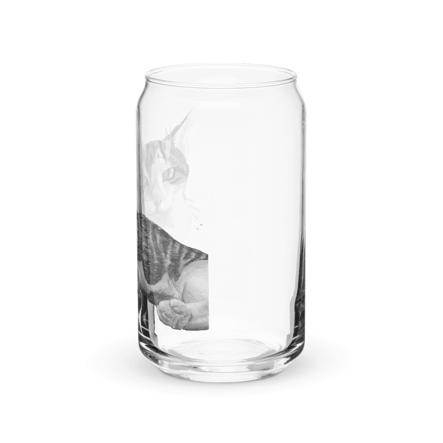 Cat Drawing Glass Can Cup product image (39)