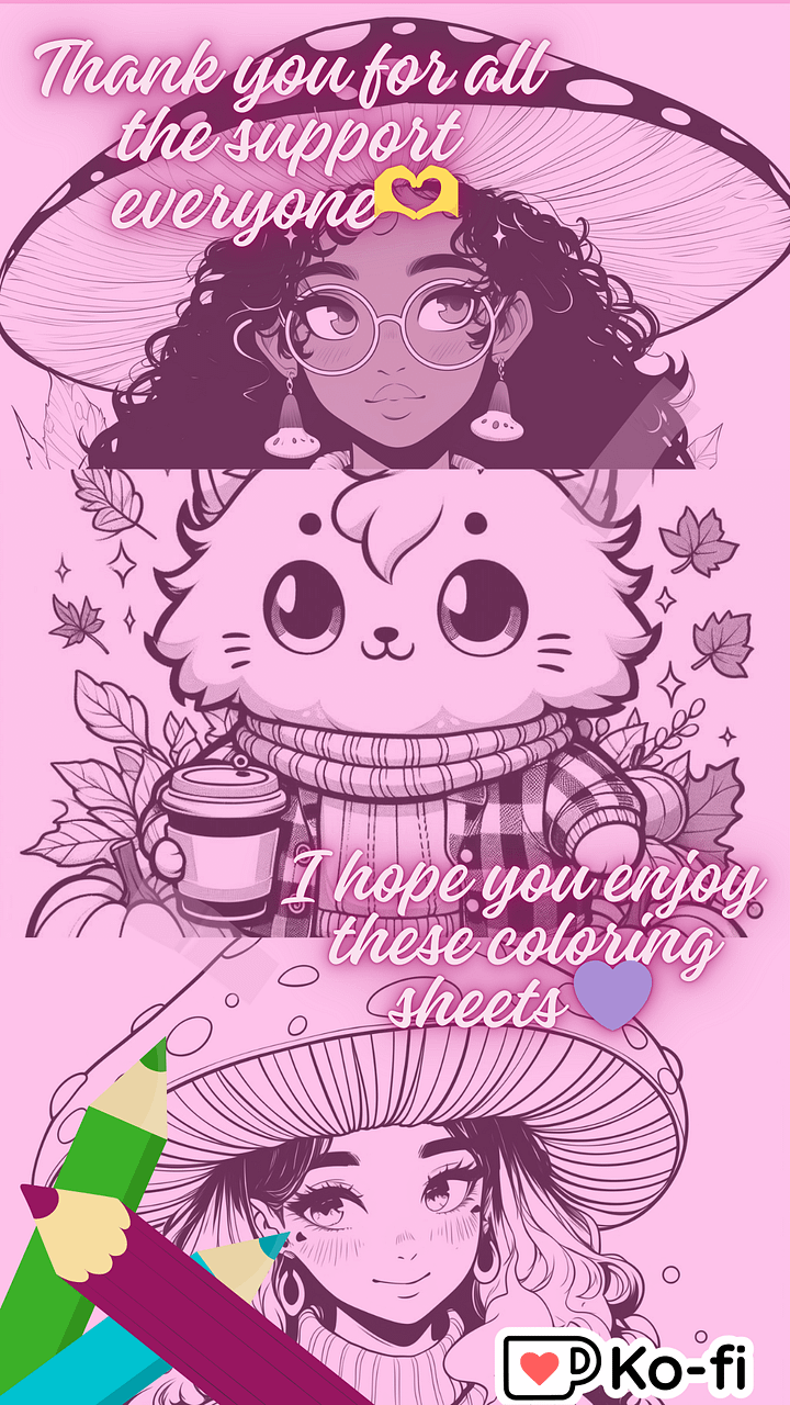 Fall Coloring Sheets - Thank You For the Support product image (1)