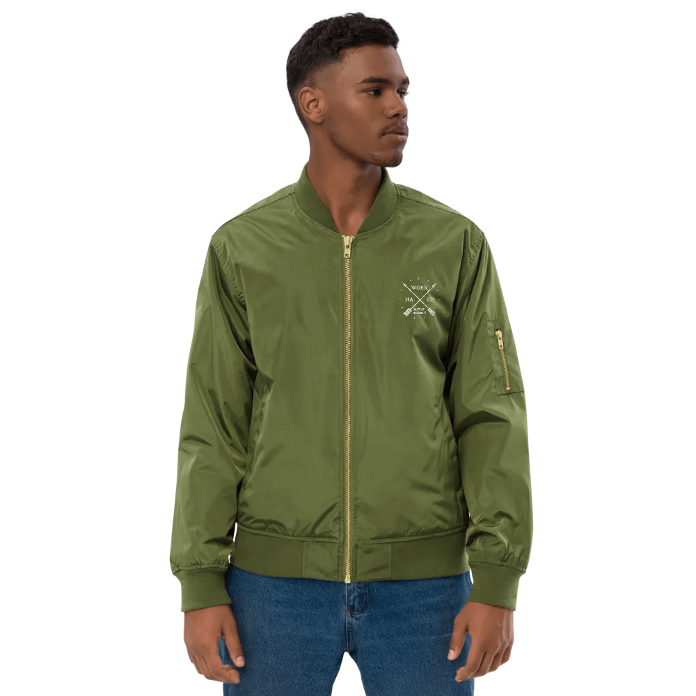 'Work Hard & Stay Humble' Embroidered Unisex Bomber Jacket product image (9)