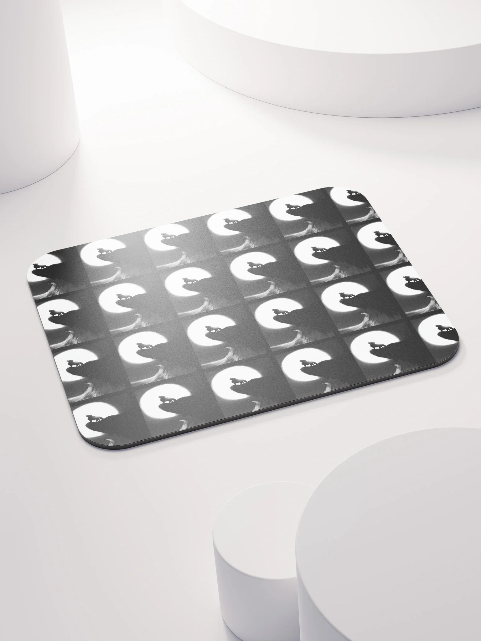Howling Wolf Moon Mouse Pad product image (4)