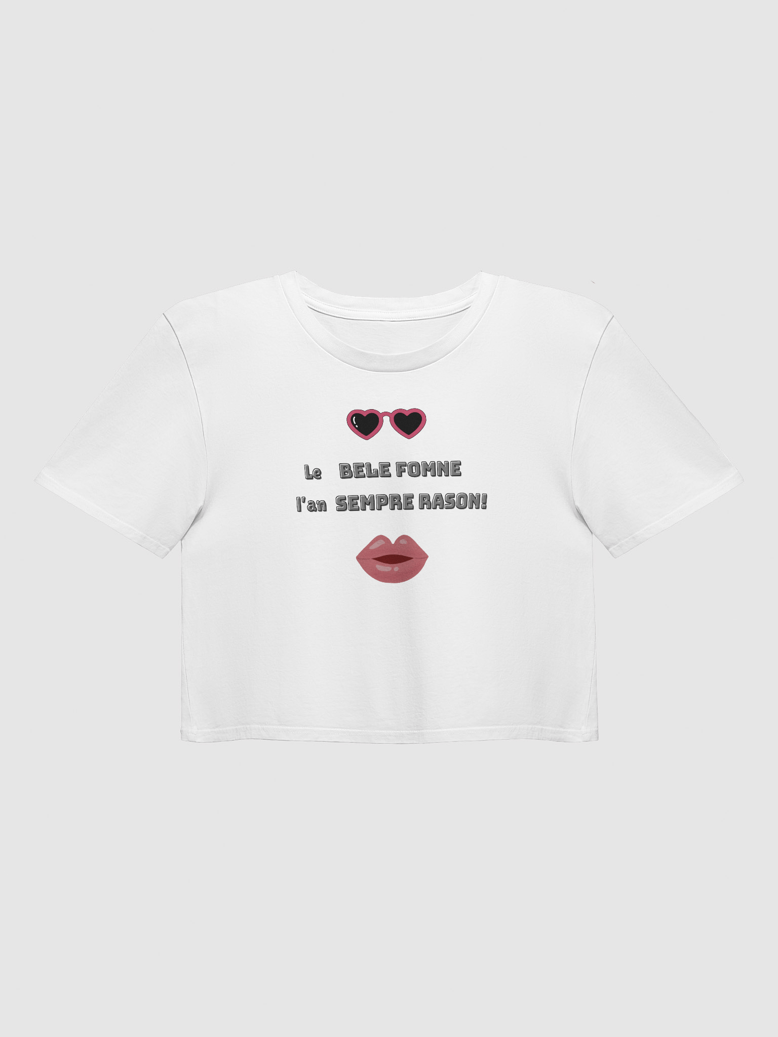 Crop-top "Le belle fomne" product image (1)