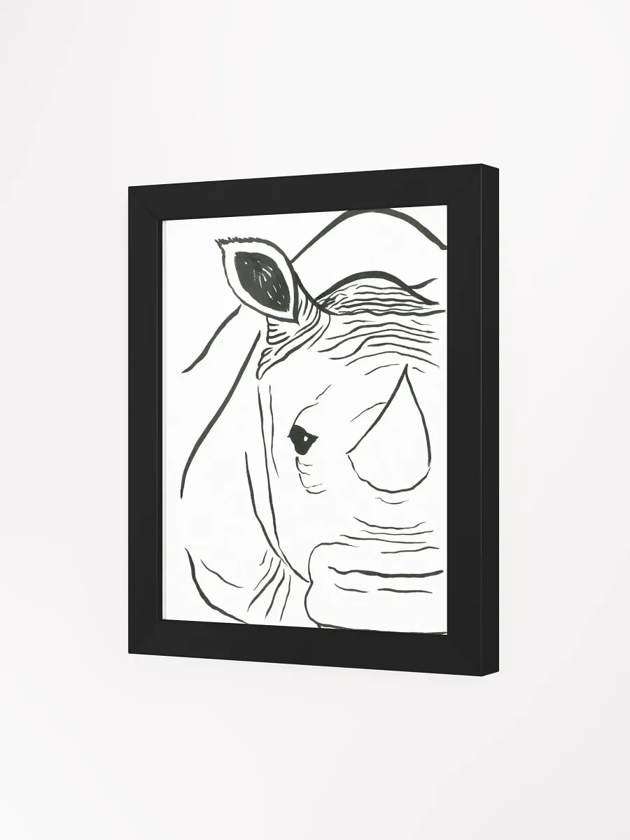 Face Of A Rhino Framed Print product image (22)