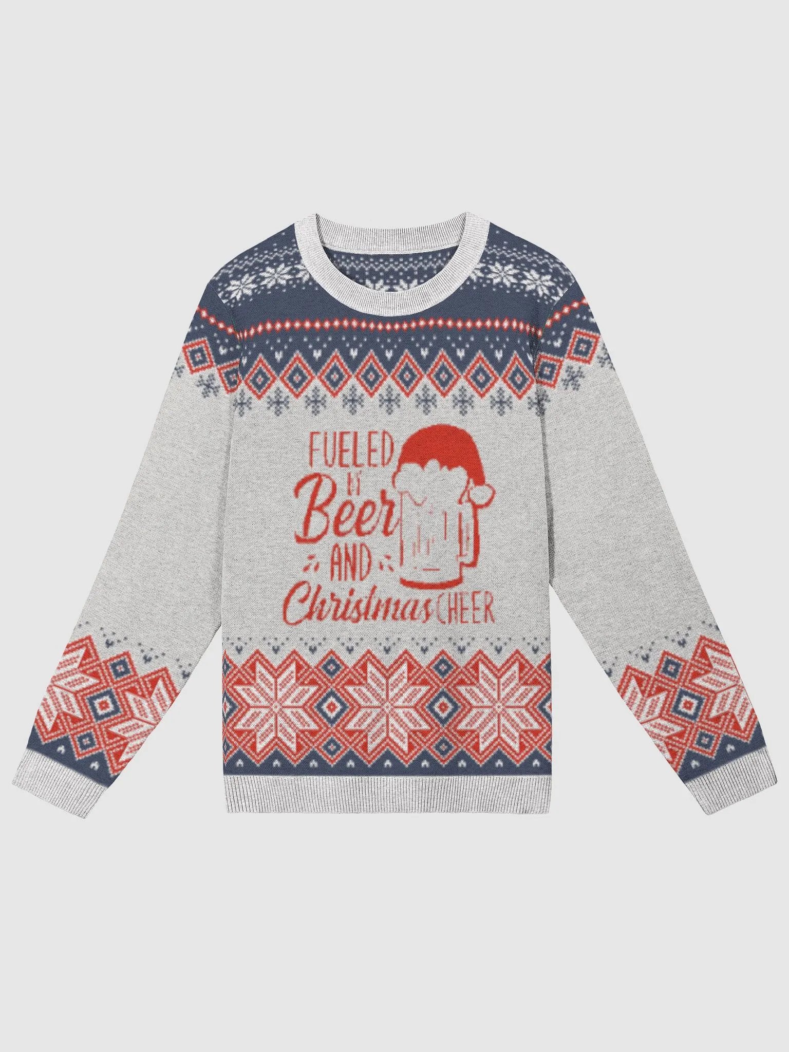 Fueled by Beer and Christmas Cheer Knit Sweater product image (1)