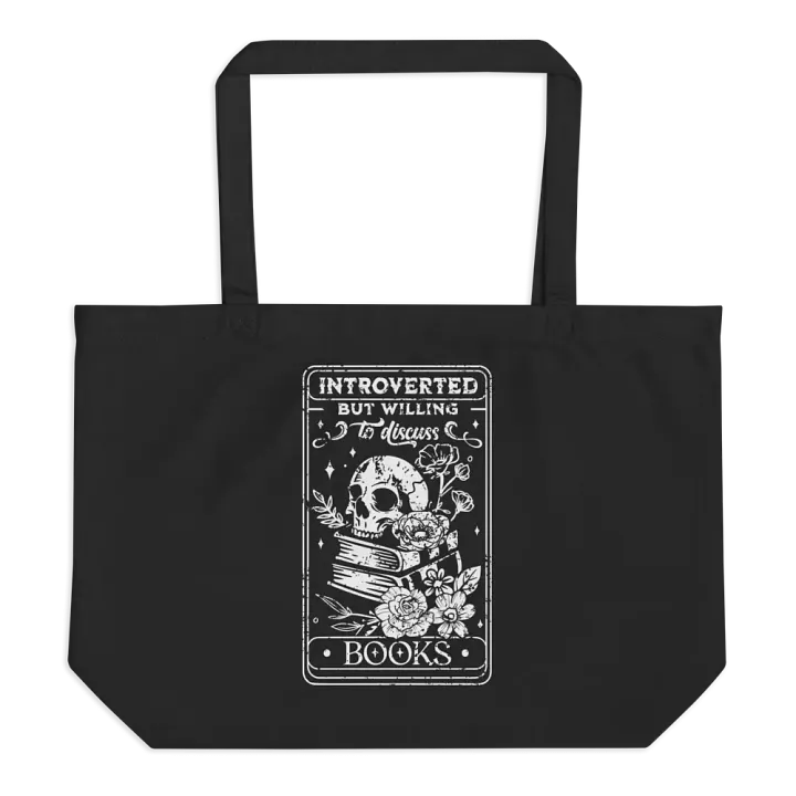 Introverted But Willing To Discuss Books Bag product image (1)