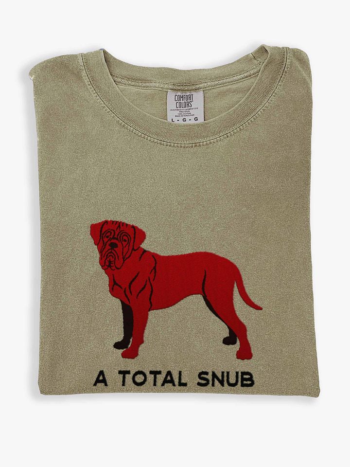 A Total Snub T-Shirt(Embroidered) of a Dogue de Bordeaux(Chocolate) product image (1)