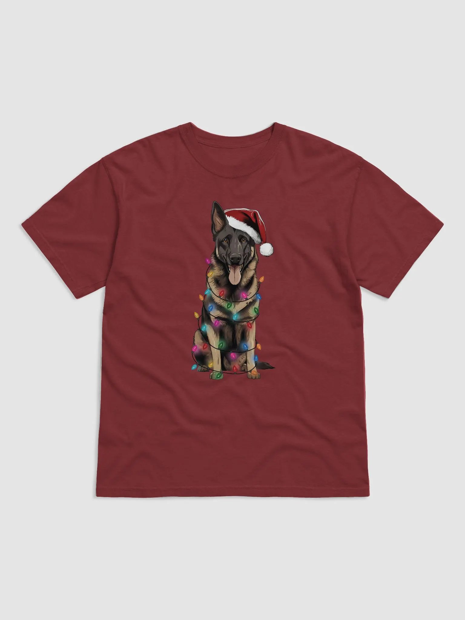 Funny German Shepherd(2) Christmas T-Shirt for GSD Paw-rents product image (4)