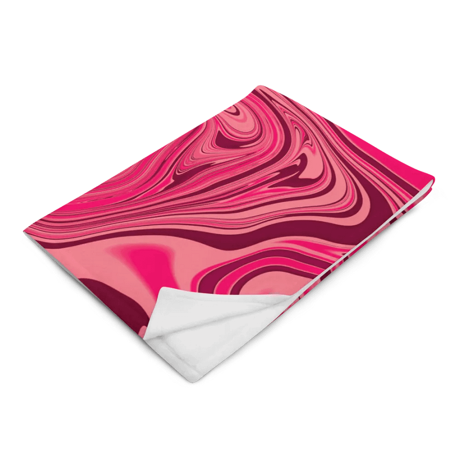 Throw Blanket - Shades of Magenta Pink Digital Fluid Art product image (5)