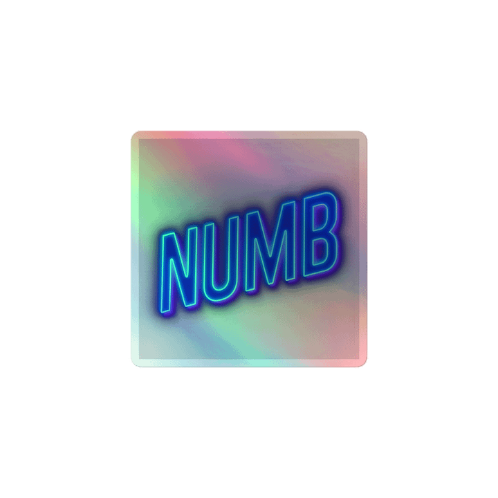 Bleed Neon (Numb) Holographic Stickers product image (1)