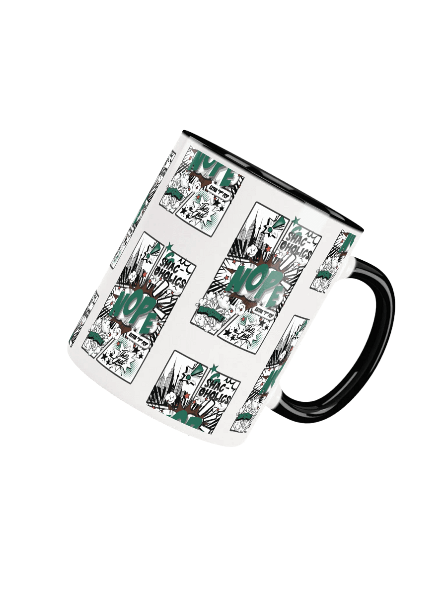 Shac-oholics Comic Blast Mug - Dark Green 