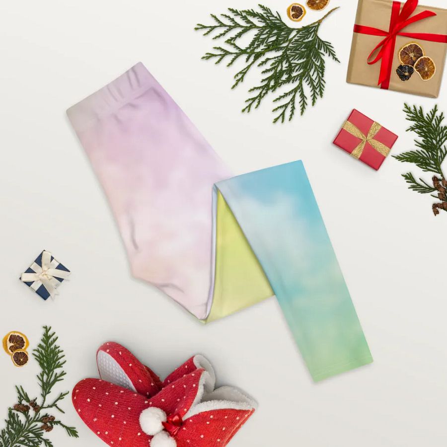 Blur cloud rainbow Design Legging - V5 product image (8)