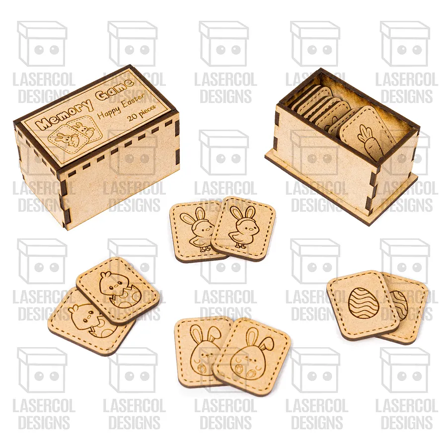 Easter Memory Game (2 Sizes) - Laser Cut Files product image (5)