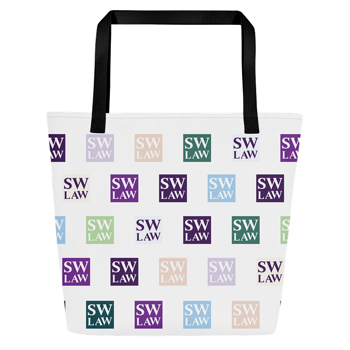 SWLAW Logo Repeated in Brand Colors- Tote product image (1)