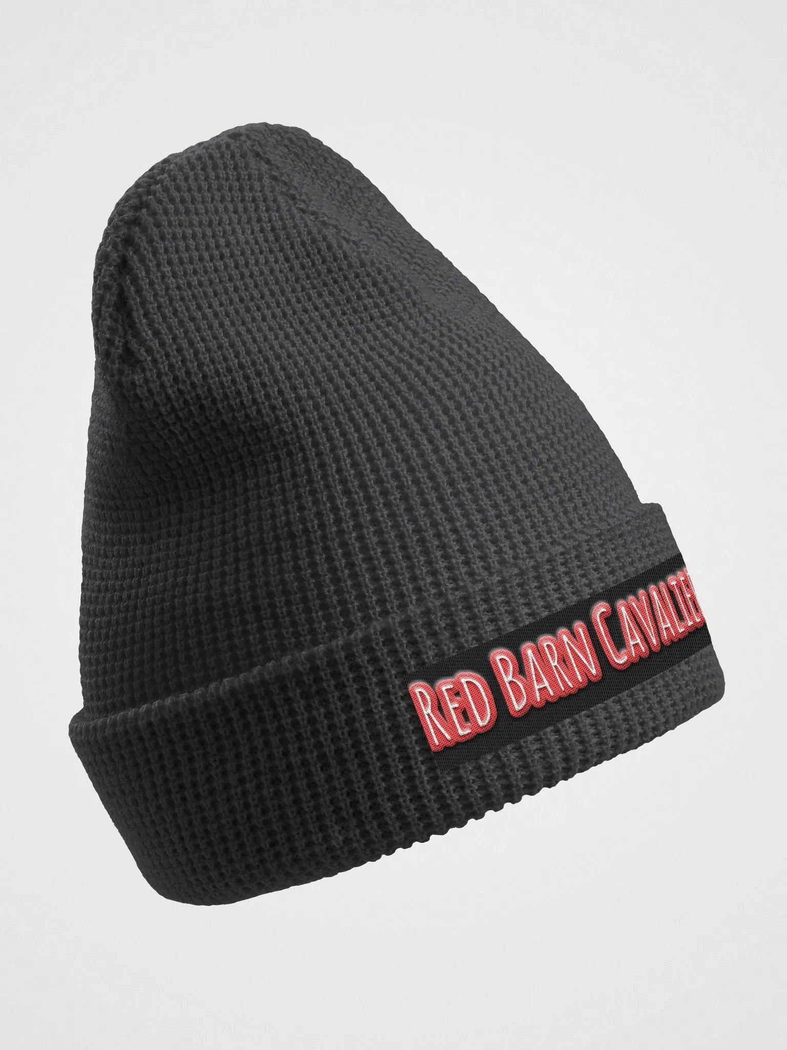 Embroidered Red Barn Cavaliers Waffle Beanie by Richardson product image (3)