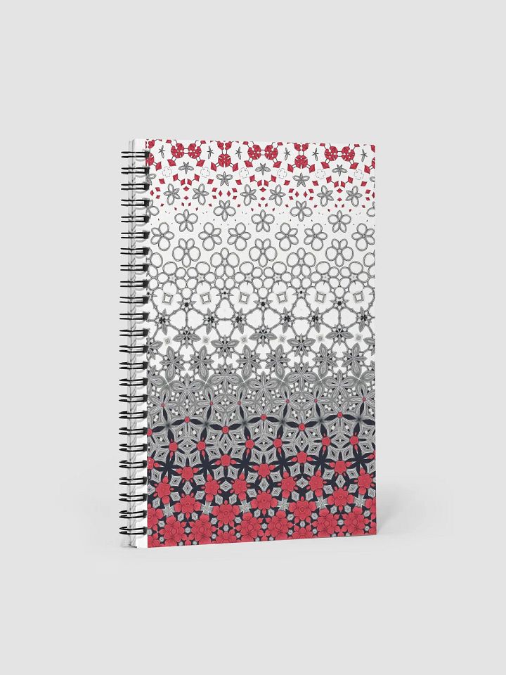 Kaleidoscopic Floral Spiral Notebook product image (1)