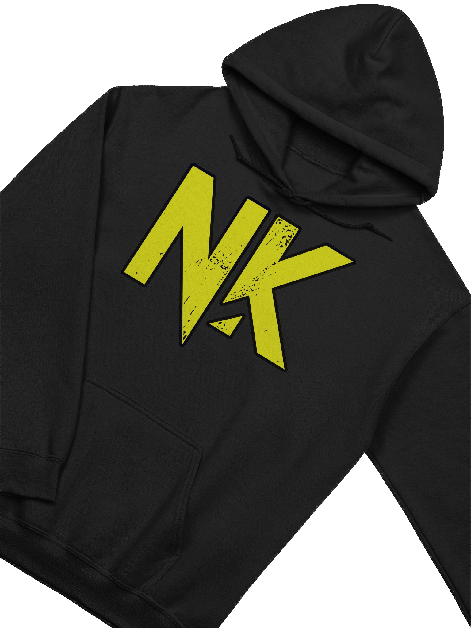 Distressed NK Yellow Design Hoodie product image (3)