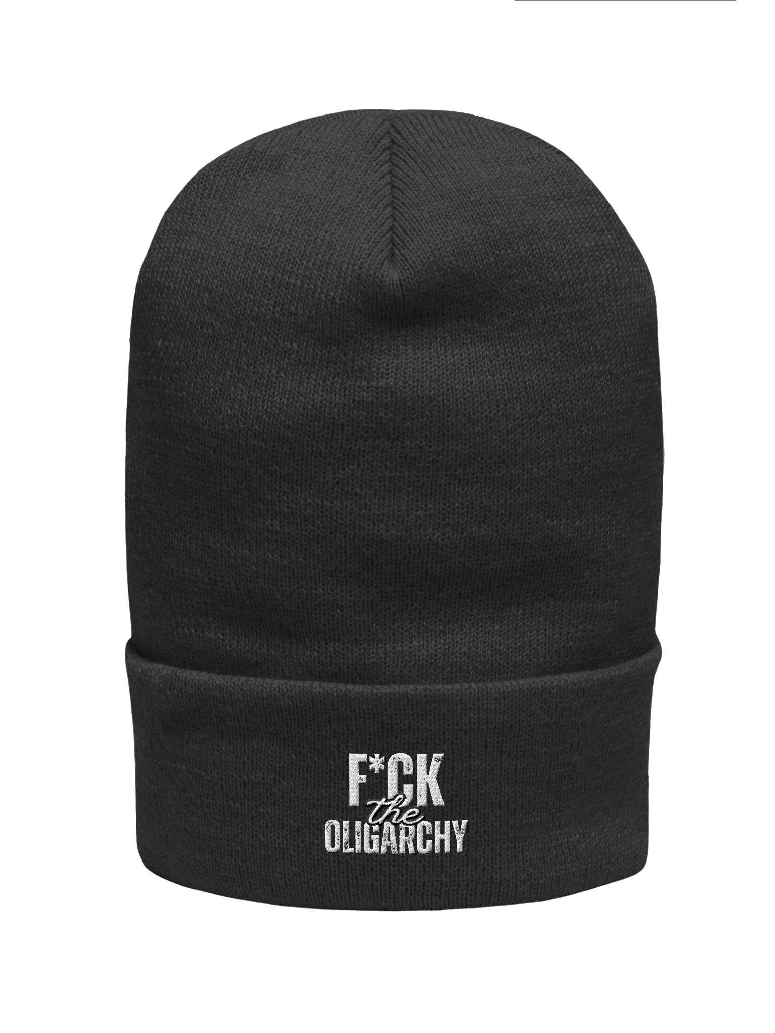 F*ck The Oligarchy Cuffed Beanie product image (1)