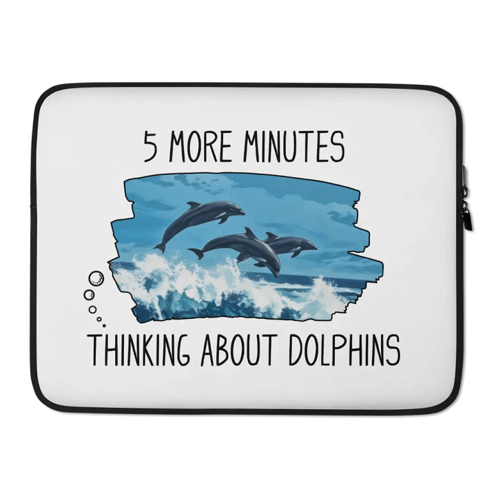Funny Dolphins Laptop Sleeve product image (2)