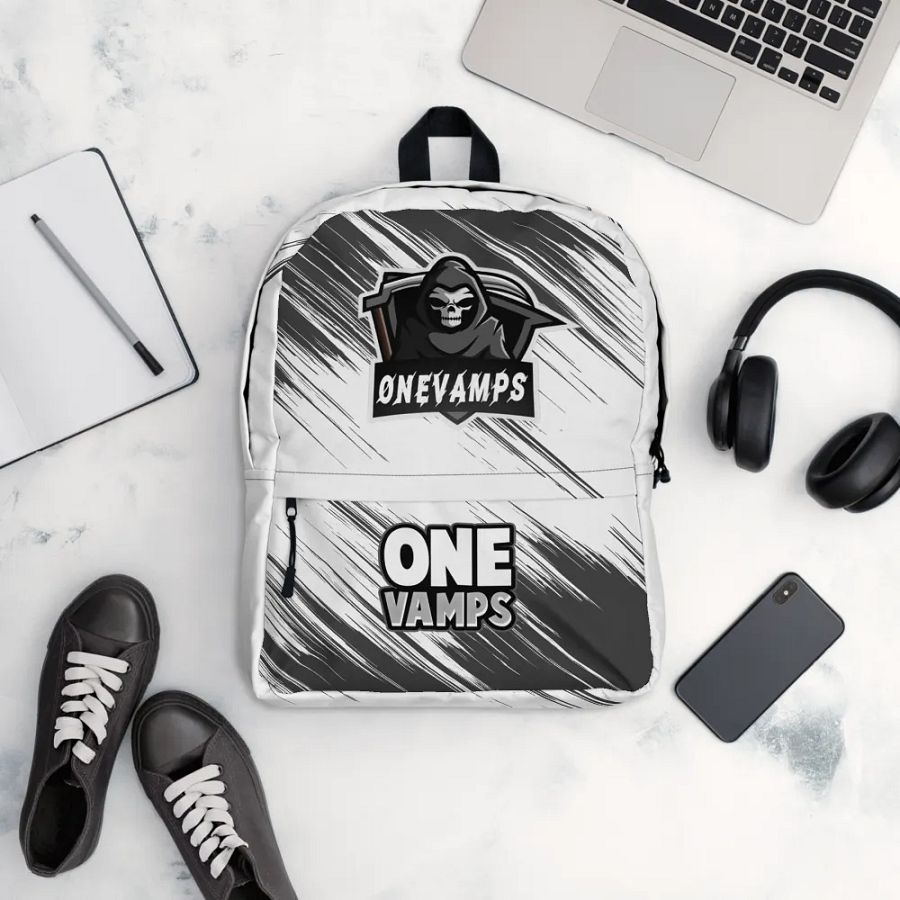 OneVamps Backpack black white product image (12)