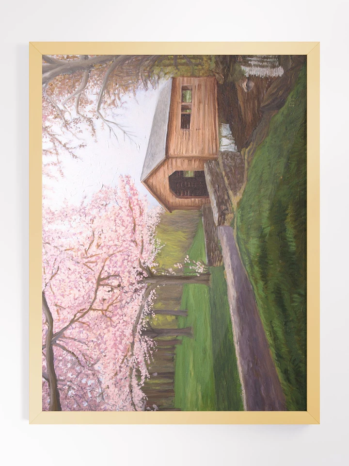 Cherry Blossom Bridge Framed Print product image (1)