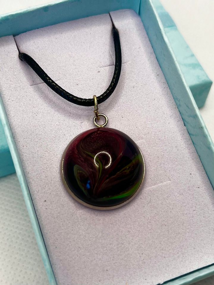 Resin Circle Necklace - 15mm product image (1)