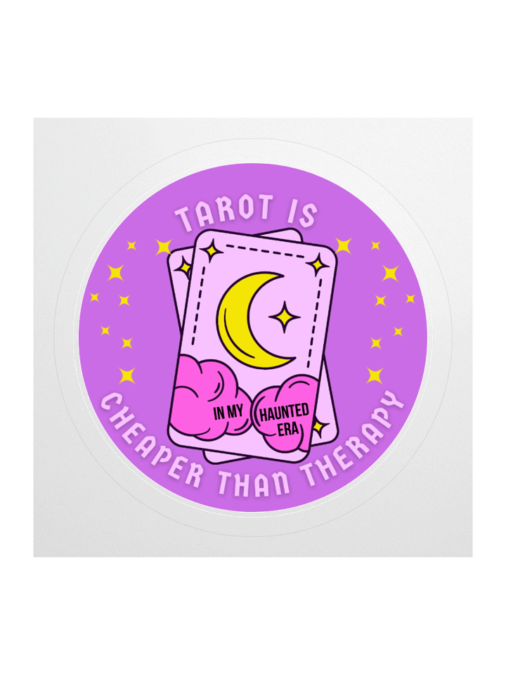 'Tarot Is Cheaper Than Therapy' Sticker product image (1)