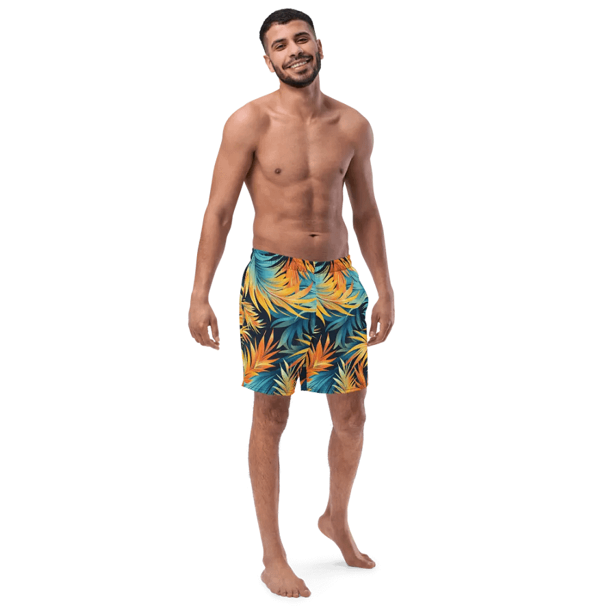 Tropical Flow Swim Trunks for Men product image (5)