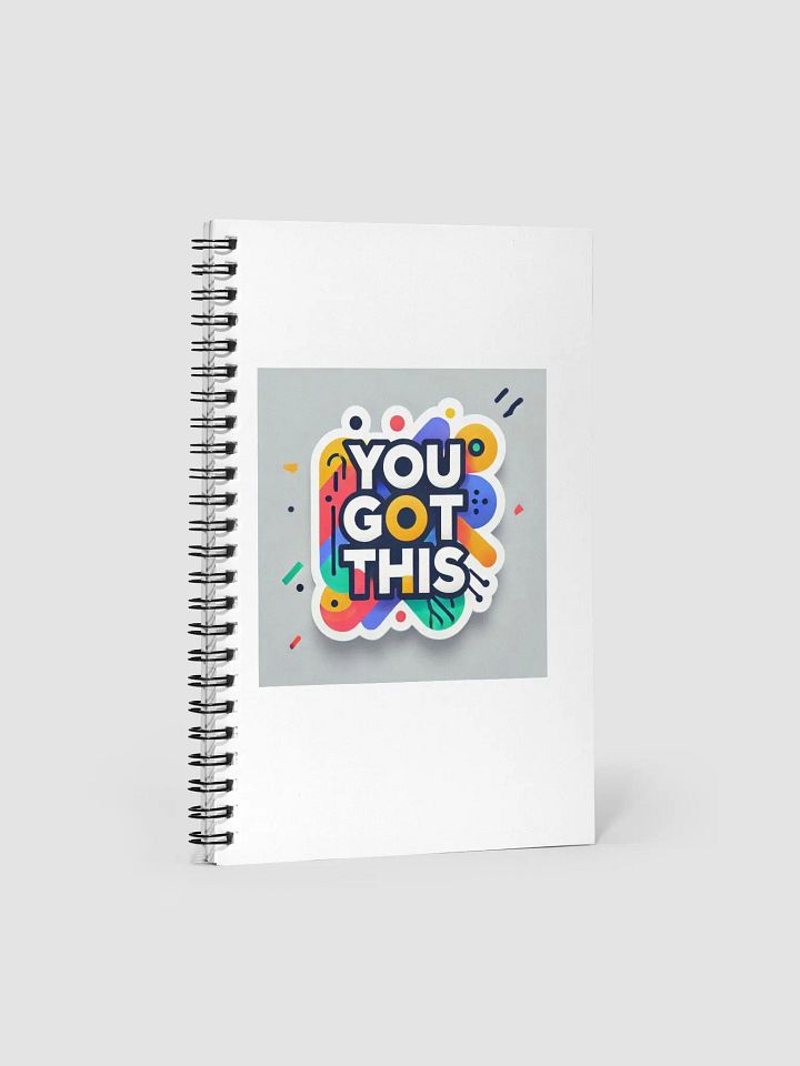 Vibrant Motivational Spiral Notebook product image (1)