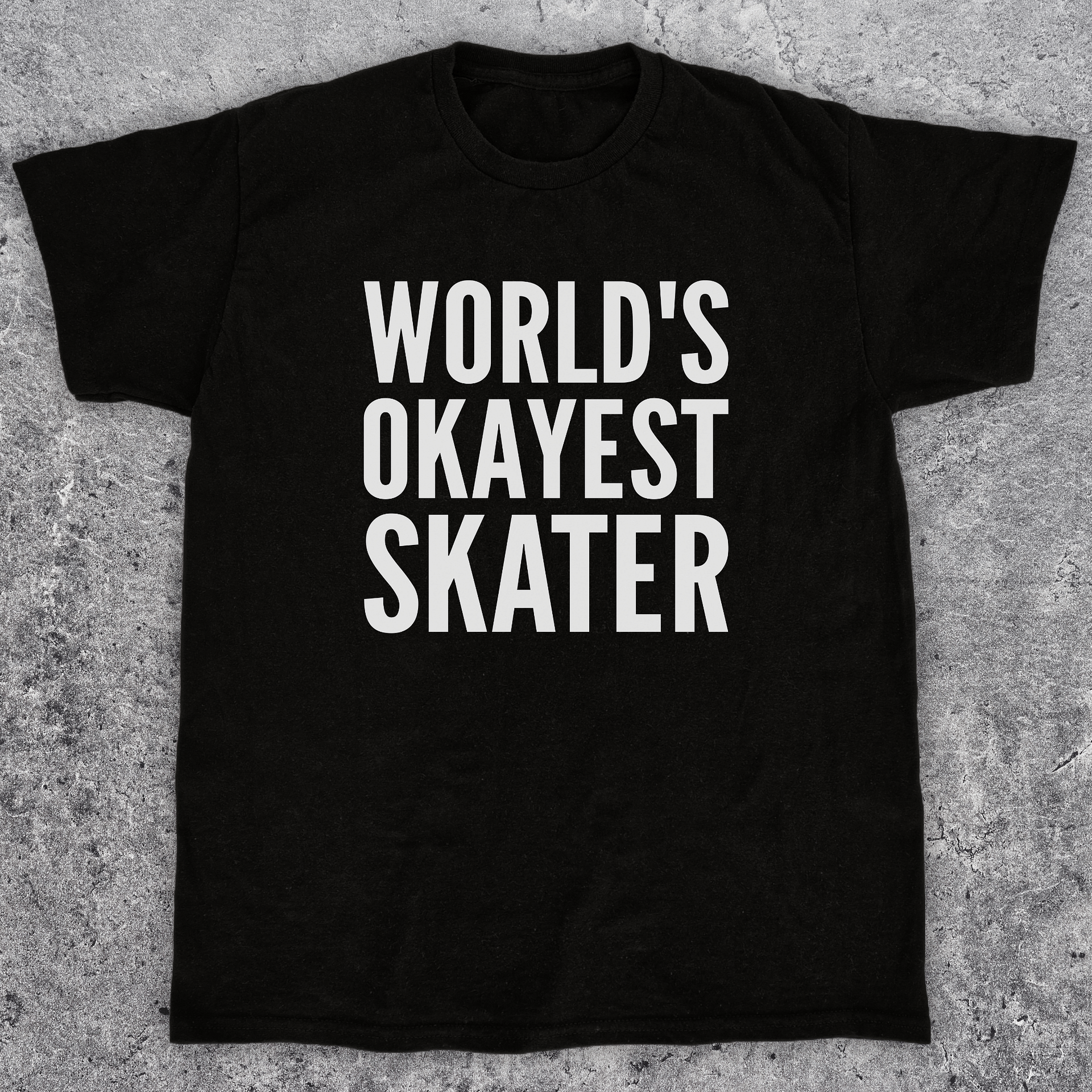 World's okayest skater, Funny skateboarding t-shirt, Unisex product image (1)
