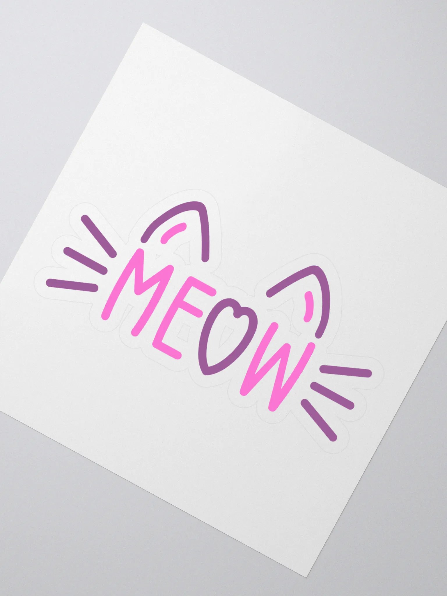 Meowtastic Kiss-Cut Stickers product image (2)