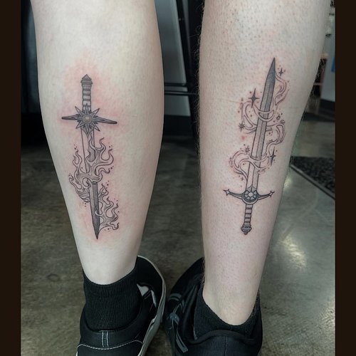 She’s the moon to my sun, I’m the sword at her side 🗡️ 
Celebrating being engaged for 2 years, and leading up to our 5th year...