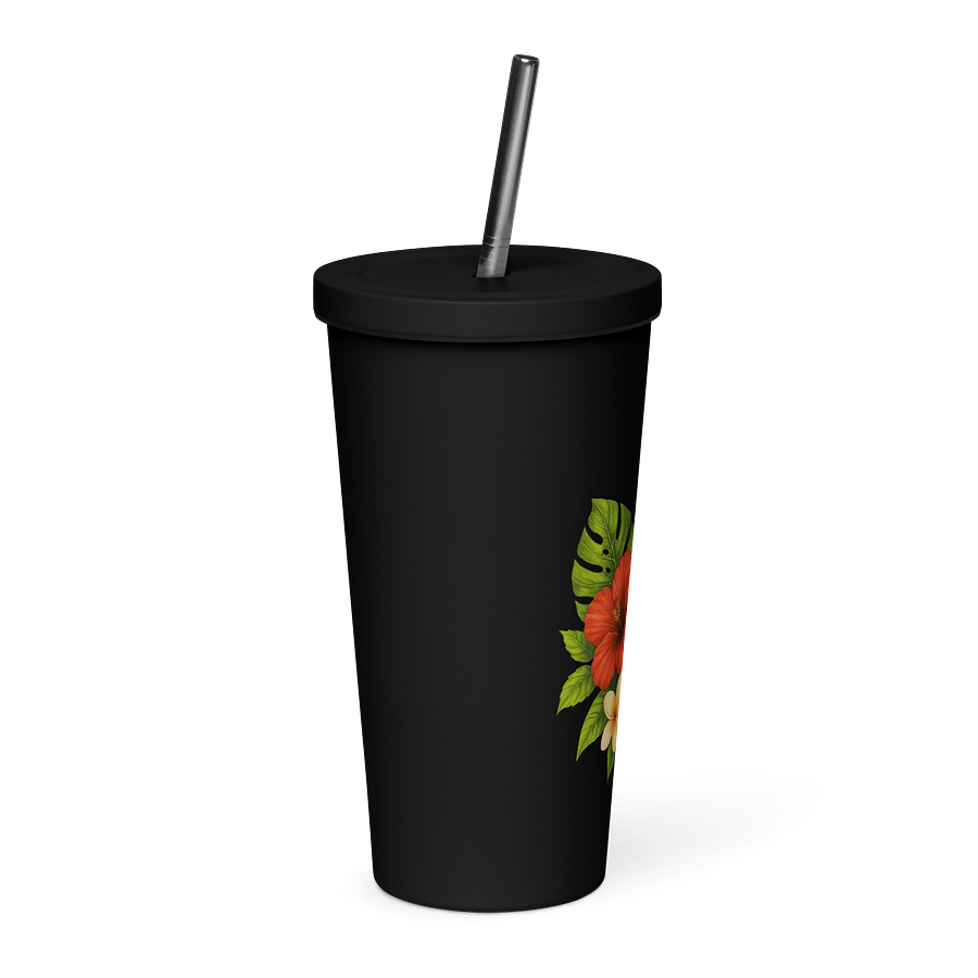 🌺 TropiChill™ Insulated Tumbler with Straw product image (8)