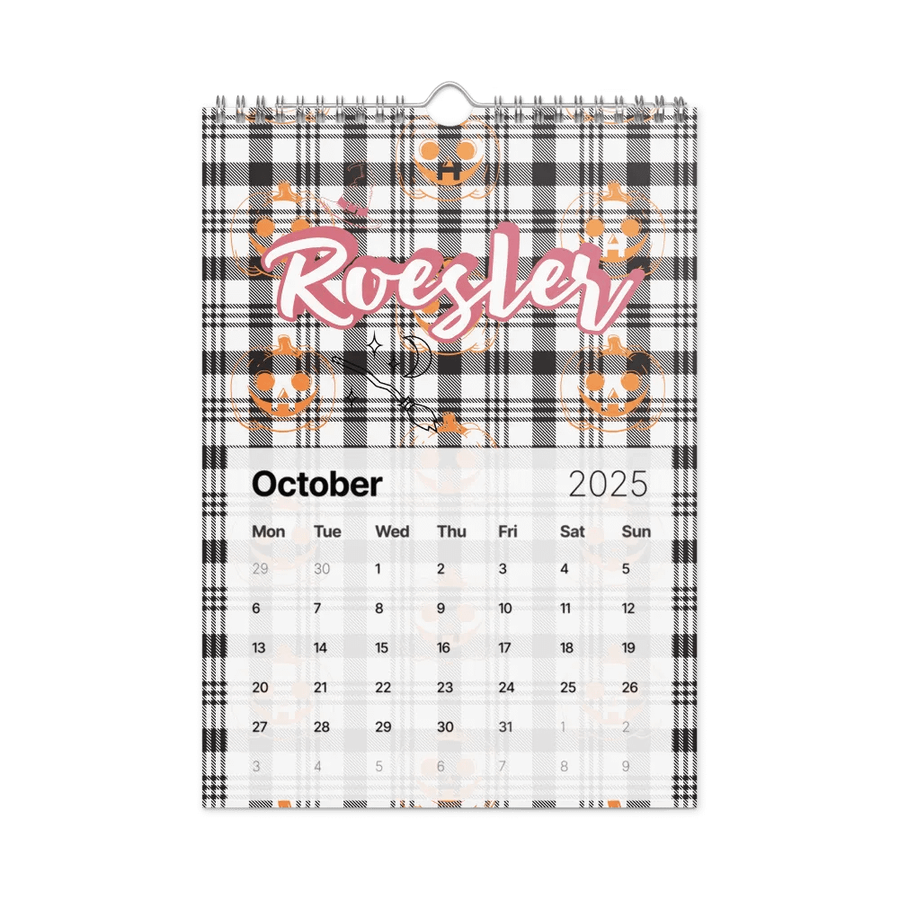 Marble Monogram Wall Calendar 2025 product image (12)