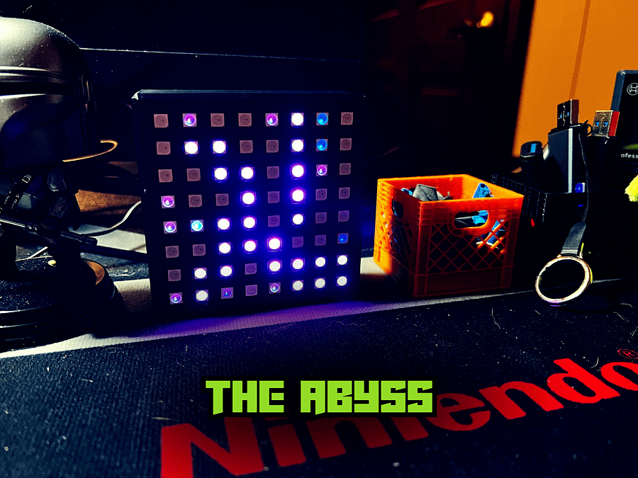 Animated LED Matrix Desk Lamp - 9 Animations to Choose From - USB-C Powered - Push Button Animation Selector And Power On/Off product image (2)