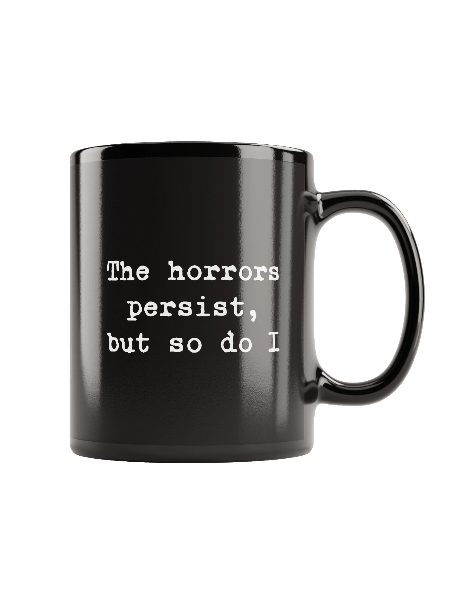 Persisting Horrors Black Mug product image (1)