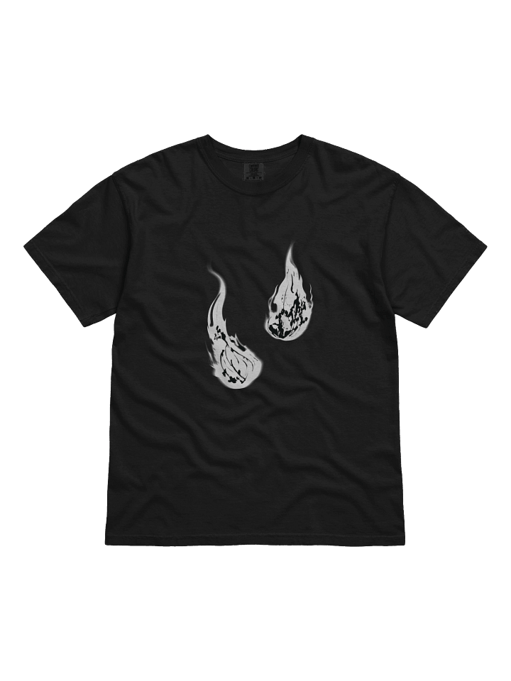JJK Black T-Shirt White Flame product image (1)