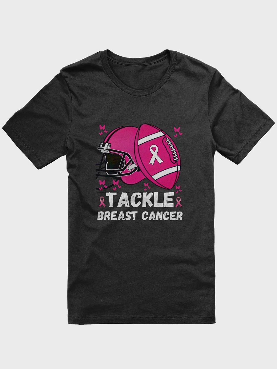 Tackle Football Breast Cancer Awareness Pink Ribbon T-Shirt product image (1)