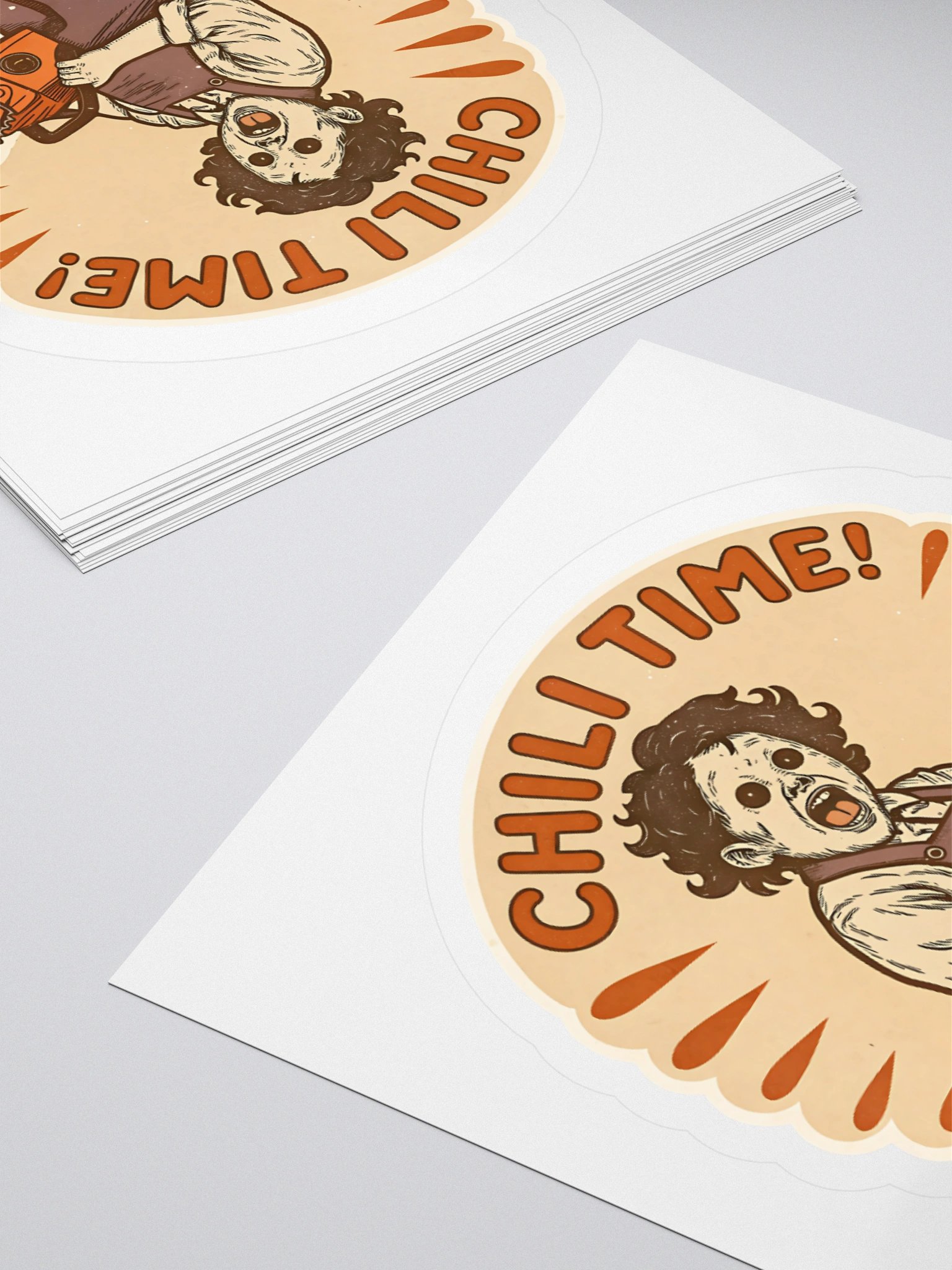 Chili Time Chainsaw Killer Kiss Cut Stickers product image (11)