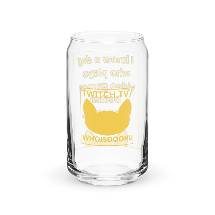 Doopsters - I know a Dog Gamer - Can-Shaped Glass product image (2)