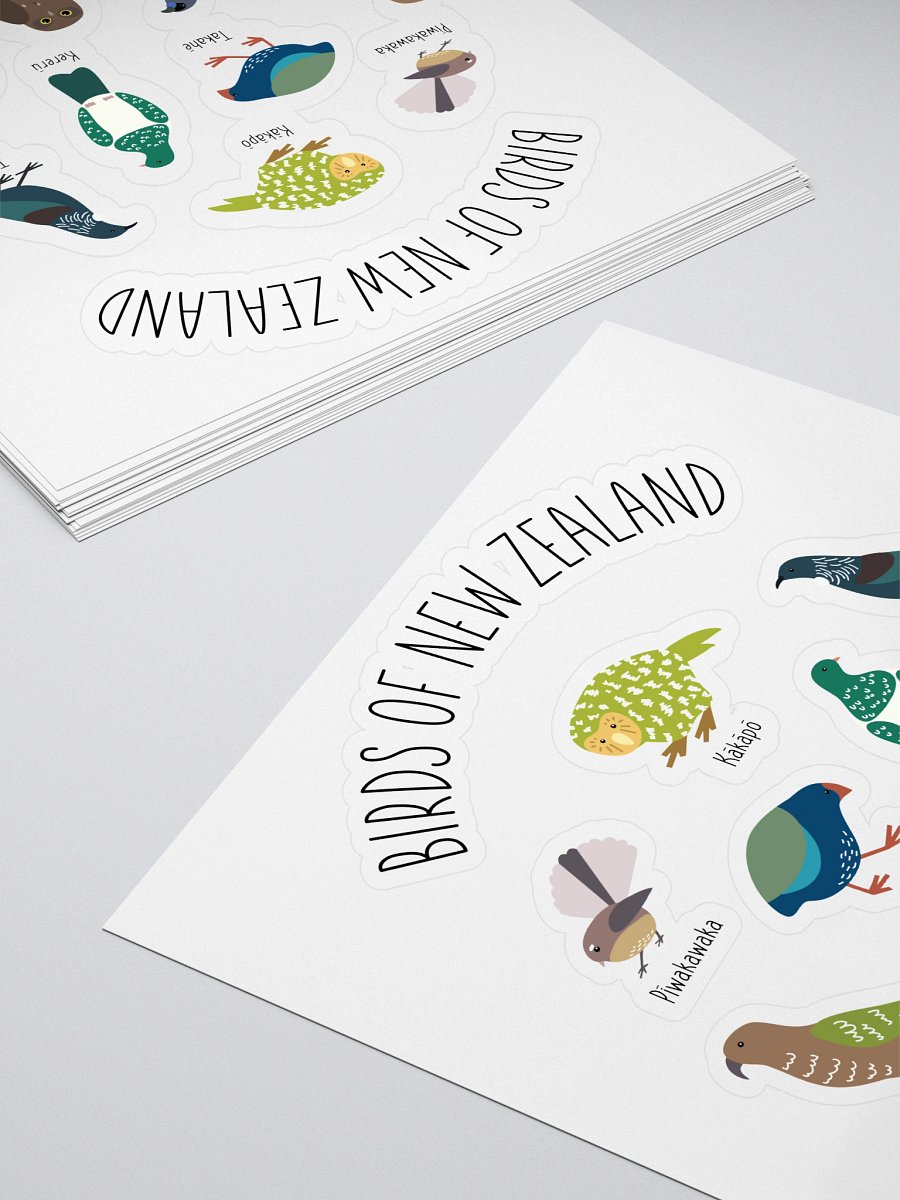 Birds of New Zealand Sticker Sheet product image (4)