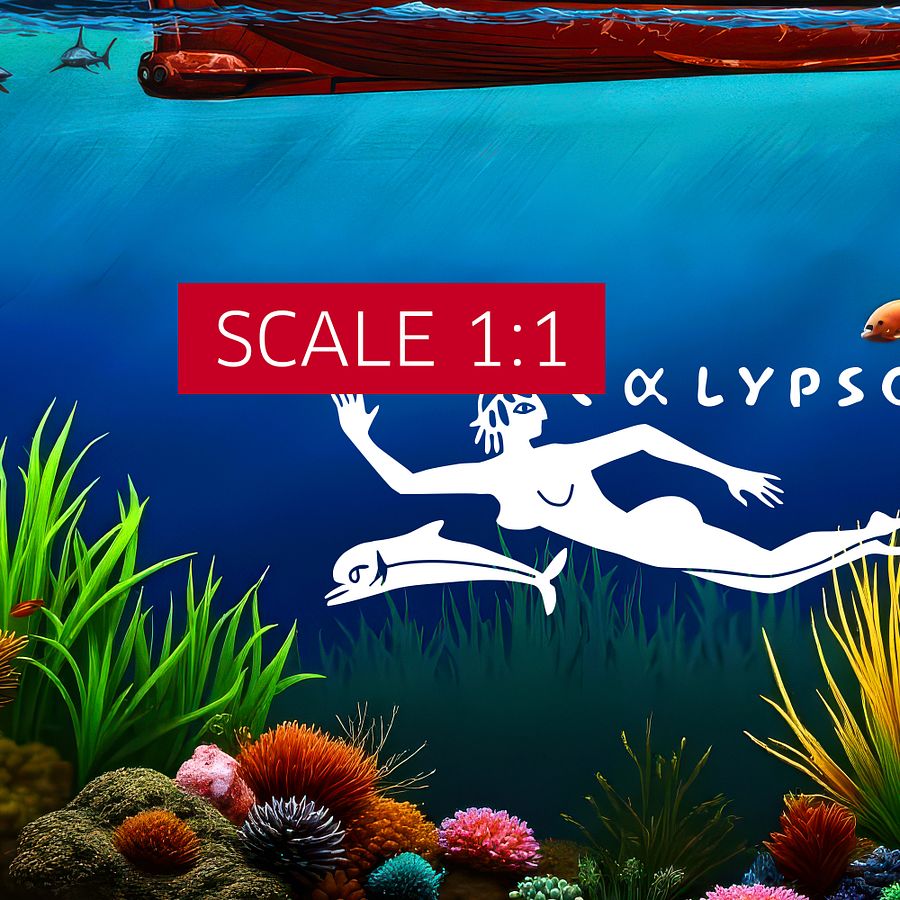 RV Calypso, Jacques Yves Cousteau — tropical travel poster product image (5)